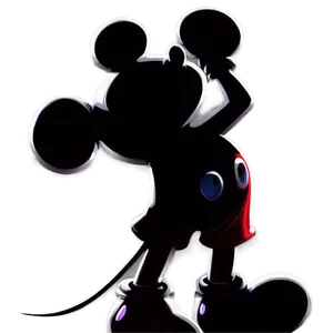 Mickey Mouse Silhouette PNG Qwe47