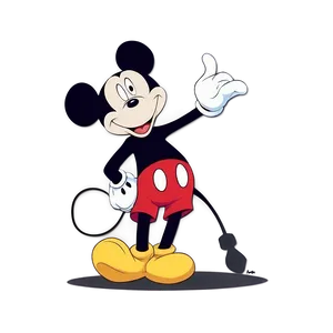 Mickey Mouse Silhouette Scene PNG Hih PNG