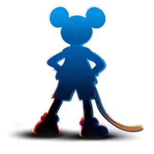 Mickey Mouse Silhouette Sketch PNG 06202024 PNG