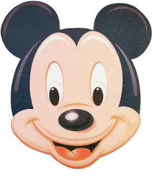 Mickey Mouse Smiling Face PNG image