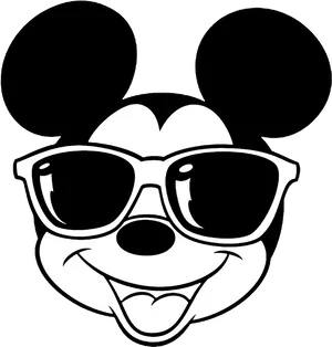 Mickey Mouse Sunglasses Vector