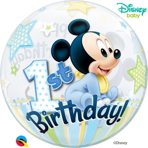Mickey Mouse1st Birthday Celebration PNG image