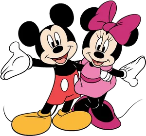 Mickeyand Minnie Together PNG image