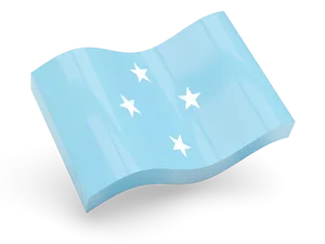 Micronesian Flag Illustration PNG image