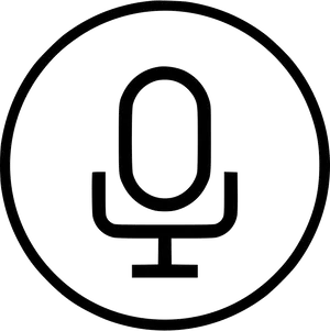 Microphone Icon Outline PNG image