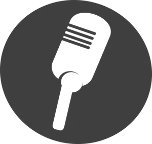 Microphone Silhouette Icon PNG image