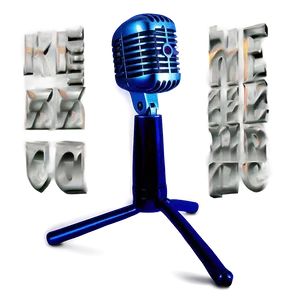 Microphone With Stand Png 04292024 PNG image