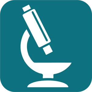 Microscope Icon Biology Research PNG image