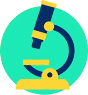 Microscope Icon Biology Research PNG image