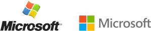 Microsoft Logo Evolution PNG image