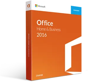 Microsoft Office Home Business2016 Box PNG image