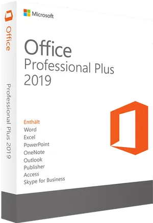 Microsoft Office Professional Plus2019 Box PNG image