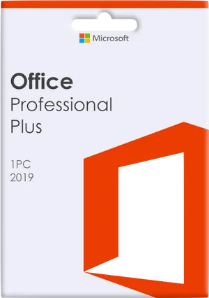 Microsoft Office Professional Plus2019 Box PNG image