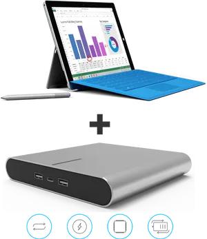 Microsoft Surface Proand Portable Battery Pack PNG