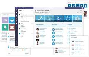 Microsoft Teams Interface Overview PNG image