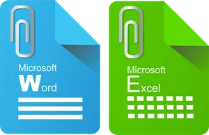 Microsoft Word Excel Icons PNG image