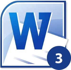 Microsoft Word Icon Version3 PNG