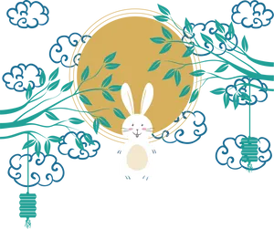 Mid Autumn Festival Rabbit PNG image