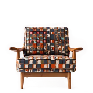 Mid-century Modern Armchair PNG Lny75 PNG
