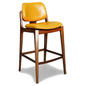 Mid-century Modern Barstool PNG Qrv PNG