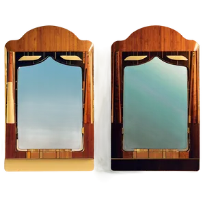 Mid-century Modern Mirror Frame PNG 48 PNG