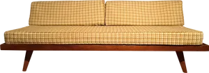 Mid Century Modern Yellow Sofa