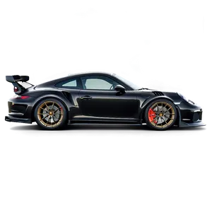 Midnight Black Porsche 911 Gt3 Rs Png 06292024 PNG image