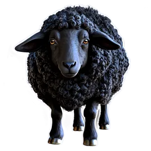 Midnight Black Sheep Png Lmy PNG image