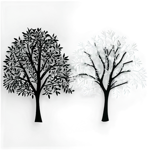 Midnight Black Trees Png 48 PNG image