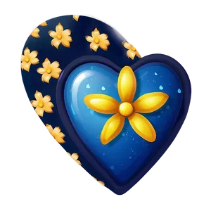Midnight Blue Heart Emoji PNG 06272024