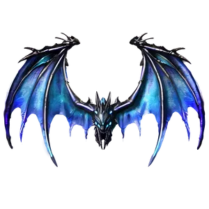 Midnight Dragon Wings PNG 06122024