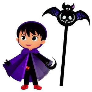 Midnight Halloween Cartoon Adventure PNG 24 PNG