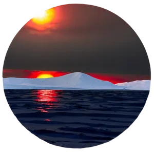 Midnight Sun At North Pole PNG Saf18 PNG