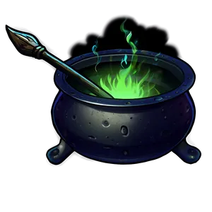 Midnight Witch Cauldron Png 05242024 PNG image