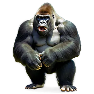 Mighty Angry Gorilla Png Ddx PNG image