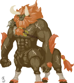 Mighty_ Beast_ Warrior PNG image