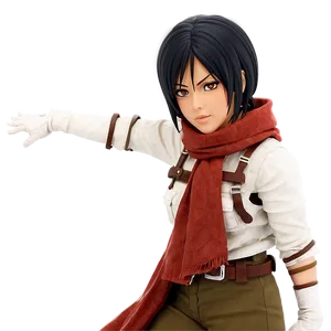 Mikasa Ackerman Action Pose Png 05062024 PNG image