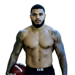 Mike Evans At Training Camp Png 06252024 PNG image