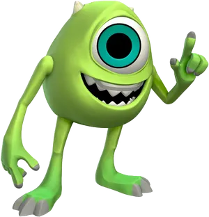 Mike Wazowski Pointing Gesture