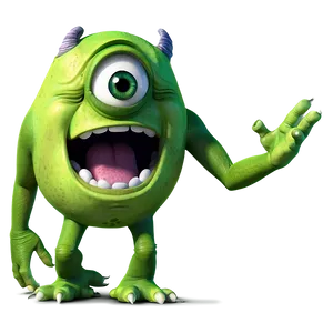 Mike Wazowski With Microphone PNG Yjc