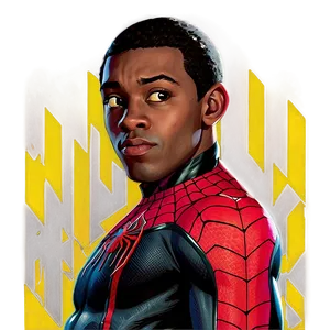 Miles Morales Close-up Png 05032024 PNG image