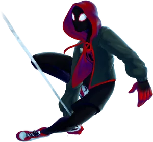 Miles Morales Spider Man Action Pose