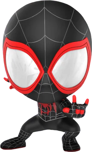 Miles Morales Spiderman Figure PNG image