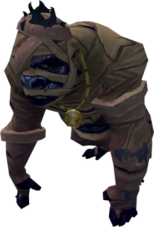 Militarized Gorilla Character PNG image