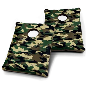 Military Camo Cornhole Bag PNG Hun18 PNG
