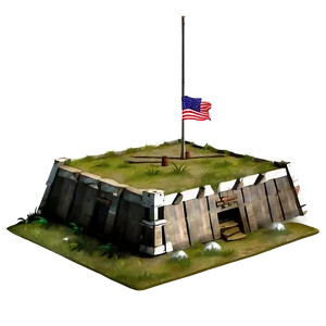 Military Fort Building PNG 05242024