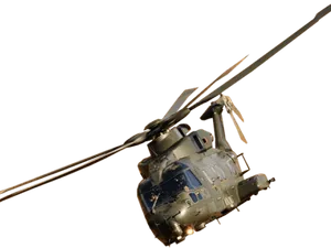 Military Helicopter Night Flight PNG image