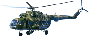 Military Helicopterin Flight PNG image