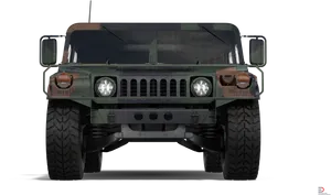 Military Hummer Front View PNG image