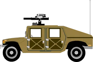 Military Hummer Vehicle Illustration PNG